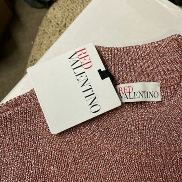 Red Valentino cropped Turtleneck sweater salmon Pink L - Picture 4 of 6